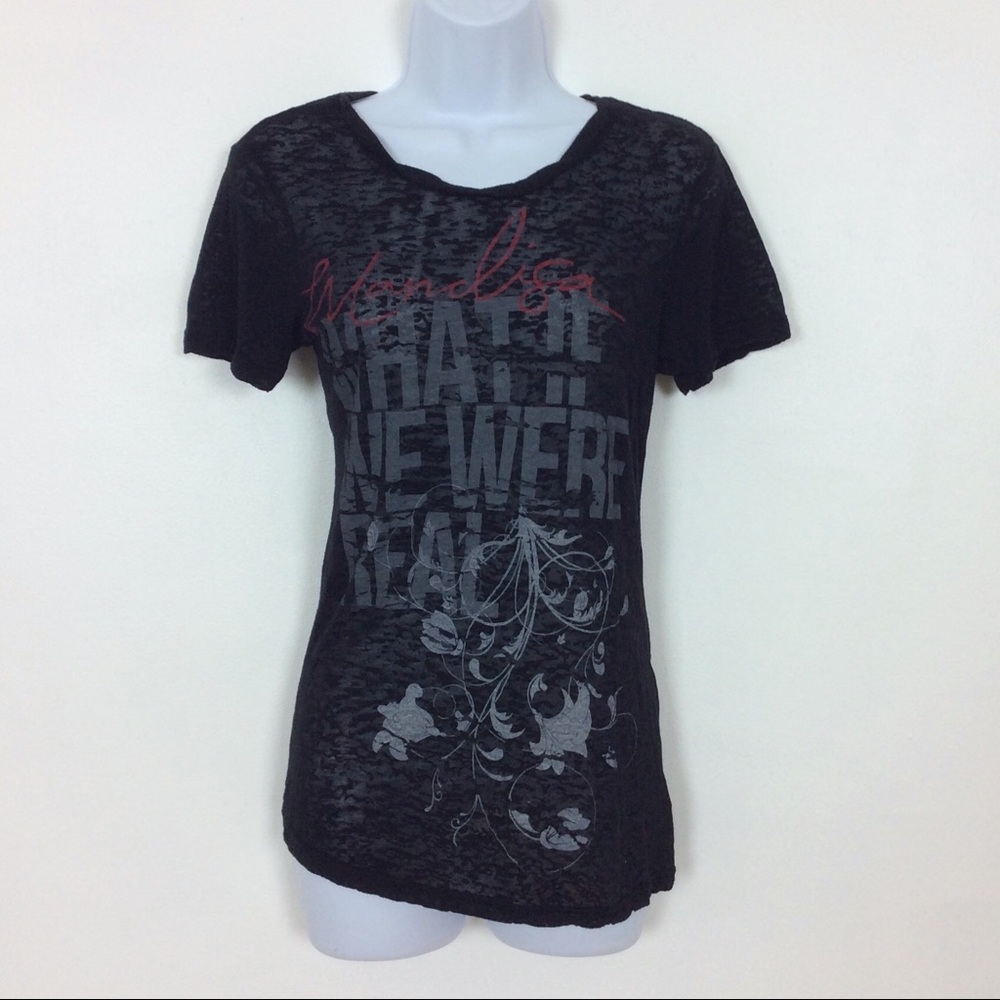 Kavio! Graphic Burnout Tee What if We Were Real